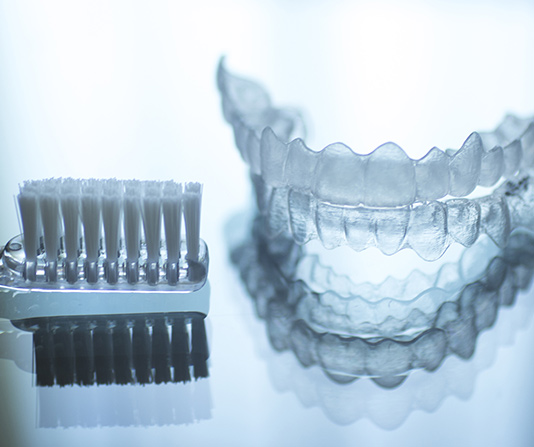 Invisalign with toothbrush