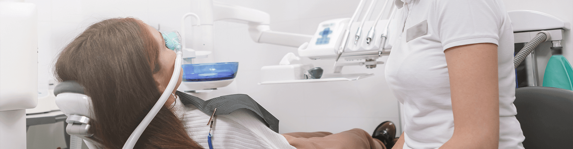 Female undergoing sleep dentistry.