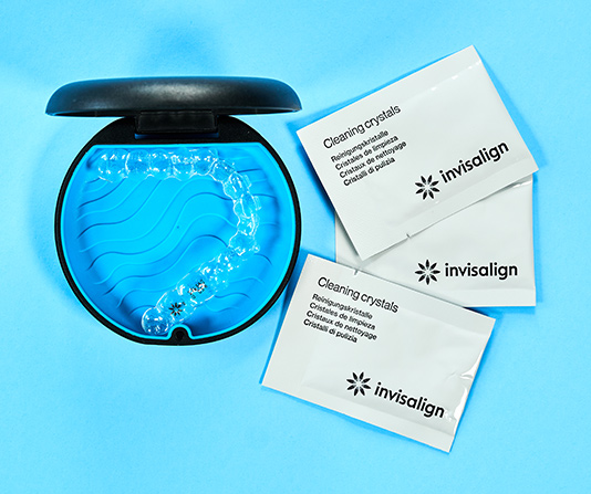 Invisalign with crystal cleaning